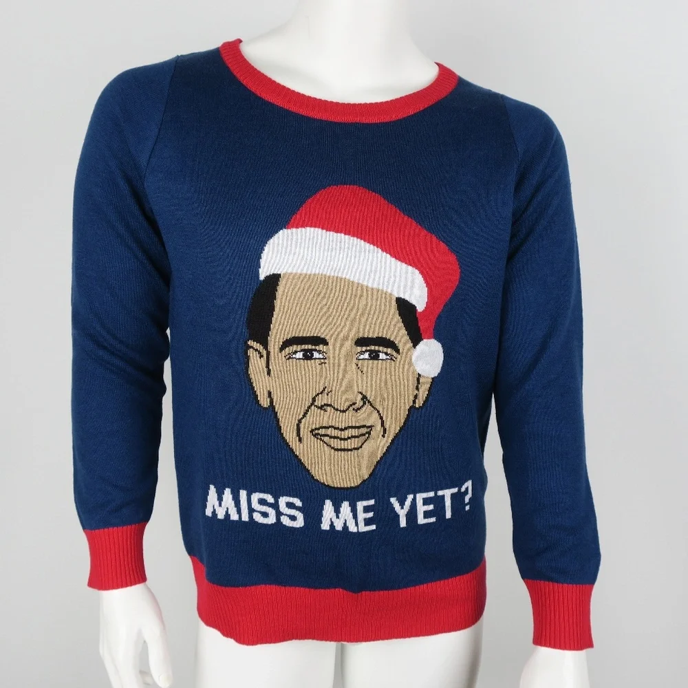 Tipsy‎ Elves Barrack Obama Ugly Christmas Sweater
